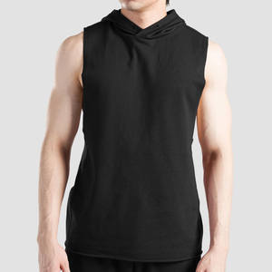 Custom Wholesale Mens Summer Sports <b>Tank</b> <b>Top</b> <b>Loose</b> Fit Breathable Quick Dry Polyester/Cotton Gym & Outdoor Fitness Vest - Product Image 1