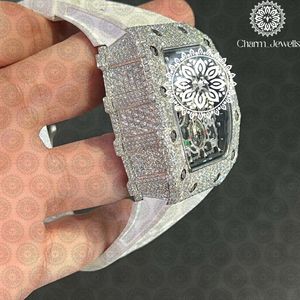 Luxury Stainless Steel Watch 43mm Analog Mechanical <b>Chronograph</b> Men's Fashion Irregular Case Sapphire Crystal - Product Image 6