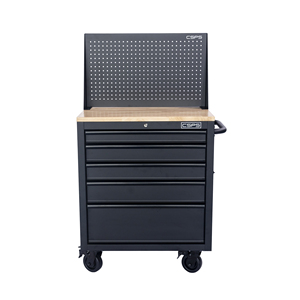 Matte Black Powder Coated Steel 5 Drawer Tool <b>Cabinet</b> Family keywords: for Garage Workshop Storage Use - Product Image 2