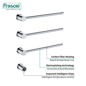 Frascio Five Smart Electric <span class=keywords><strong>Toallero</strong></span> Safety 304 Cepillo de acero inoxidable Oro Impermeable <span class=keywords><strong>Baño</strong></span> <span class=keywords><strong>Toallero</strong></span> eléctrico - Product Image 4