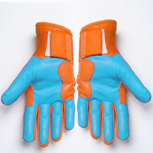 Guantes de Bateo de Cuero SAAR INDUSTRIES, Negros y Blancos, Acolchados, con Cierre de Gancho y Bucle, Unisex, para Adultos, Entrenamiento, Mano Izquierda, Ecológicos, Duraderos, Talla XXL - Product Image 3