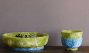 Bohemian Style Modern Design Polished Eco-Friendly Vintage Resin Salad & Fruit Bowl for Party Mixing - Product Image 5