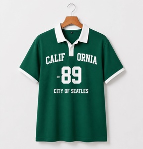เสื้อโปโลผู้ชายลายกราฟิก California 89 พิมพ์ลายสกรีน คอเสื้อตัดสี แขนสั้น - Product Image 3