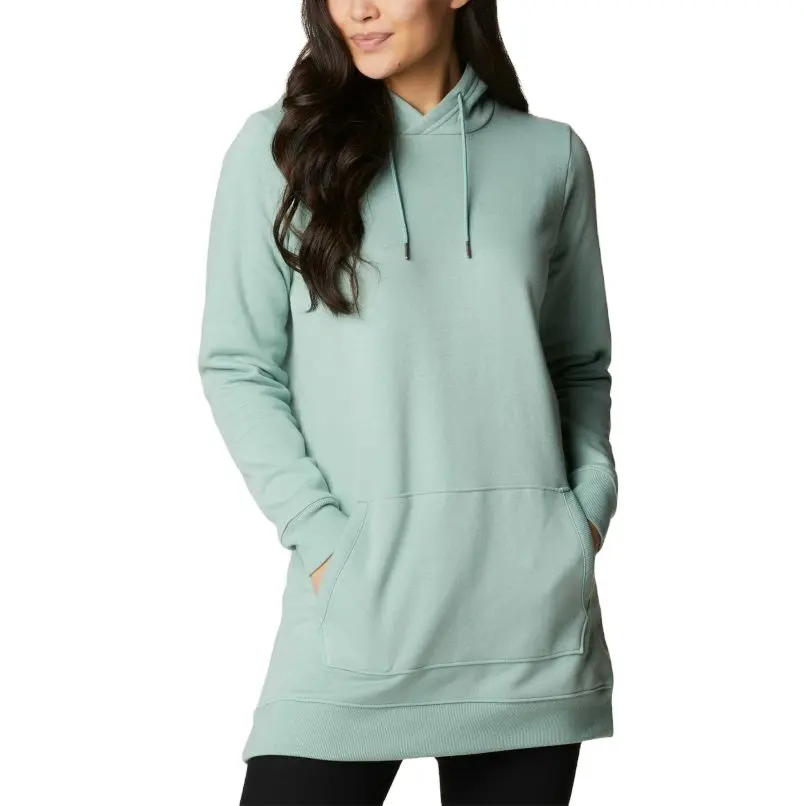 Vêtements de rue à la mode en gros Sweats à capuche allongés de haute qualité respirant longue ligne couleur unie Sweat à capuche allongé