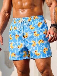 Shorts de Baño Unisex con Estampado Floral, Transpirables, de Secado Rápido, con Forro de Malla, Ligeros, para Playa, Venta al Por Mayor, Fabricante OEM - Product Image 6