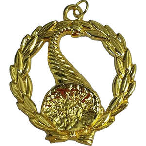 Ensemble de 12 bijoux de collier pour officier de Loge Bleue maçonnique, or ou argent, qualité supérieure, sur mesure, insignes de cérémonie - Product Image 3