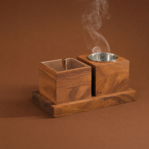 Perfect for holding incense sticks or cones, this burner helps collect ash neatly and keeps surrounding surfaces clean - Product Image 1