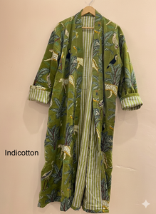 Green Velvet Jungle Print Bomber Jacket Handmade <b>Animal</b> <b>Pattern</b> Women Boho Beach Cover Cotton <b>Knitted</b> Eco-Friendly Wholesale OEM - Product Image 2