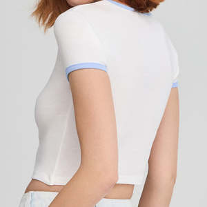 Camisa Corta de Algodón 100% de Marca Premium para Mujer, Antiencogimiento, Última Llegada, La Mejor Camisa Corta de Moda para Mujer - Product Image 3