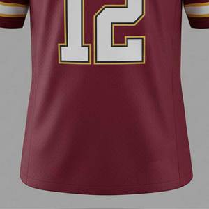 Camisetas de Fútbol Americano Unisex Personalizadas por Sublimación, Transpirables, Cómodas, de Secado Rápido, 100% Poliéster, Manga Corta, Alta Calidad - Product Image 6
