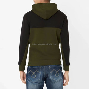 Sudadera con Capucha para Hombre, Diseño Color Block, Manga Larga, Tejido de Punto, Ropa Personalizada - Product Image 3