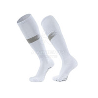 Chaussettes de football d'hiver haut de gamme 100 % laine tricotée respirante avec logo sur le bord, sans couture, antidérapantes pour les séances d'entraînement et les activités sportives