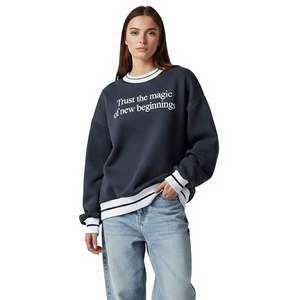 เสื้อสเวตเชิ้ตคอเต่าทรงหลวมสำหรับผู้หญิง ระบายอากาศได้ดี แขนยาว เหมาะสำหรับฤดูหนาว - Product Image 1