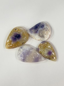 Lote de 10 Cabujones de Piedra Tiffany Púrpura Natural, 38g, Venta al por Mayor de Gemas Sueltas, Proveedor a Granel para Compradores de China - Product Image 3
