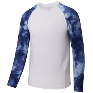 เสื้อเชิ้ตตกปลาแขนยาวป้องกันแสงแดด UPF 50 สำหรับผู้ชาย ผลิตจากโพลีเอสเตอร์ผสมสแปนเด็กซ์ ระบายความชื้นได้ดี ทรงพอดีตัว - Product Image 1