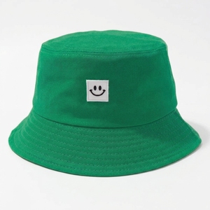 Custom Embroidered Summer Outdoor Golf Bucket <b>Hats</b> for <b>Men</b> Women <b>Sun</b> Protection with Cartoon Smile Face Logo Travel - Product Image 1