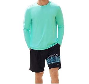 Chemise de protection anti-UV à manches longues pour homme UPF 50+ Protection UV Respirante Séchage rapide Légère Compression Natation Surf - Product Image 1