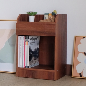 Table de chevet à petit tiroir avec tables de chevet de rangement plus larges - Product Image 1