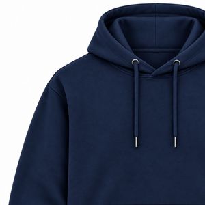 Men <b>Navy</b> Blue Pullover Hoodie Plain Long Sleeve Casual Sweatshirt Custom Logo Streetwear Sportswear Gym <b>Top</b> Shoukat Apparel - Product Image 2
