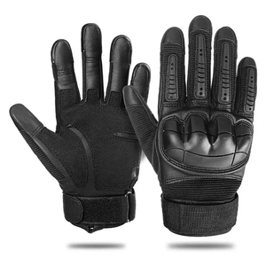 Gants de protection en cuir respirants et confortables de qualité supérieure, tissu durable pour les sports de plein air et les jeux tactiques - Product Image 1