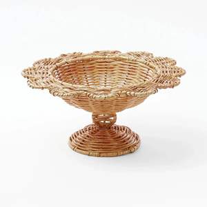 Panier à fruits en rotin durable fait main, vaisselle naturelle, bol de rangement, vente en gros Vietnam - Product Image 1