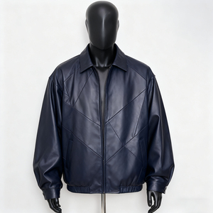 ARTIZ INTERNATIONAL Custom <b>Men's</b> Unisex Streetwear <b>Leather</b> <b>Jacket</b> Windproof Eco-Friendly Winter Motorbike Apparel - Product Image 2