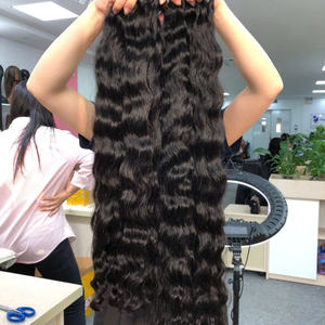 Extensiones de Cabello Ondulado a Máquina, Doble Trama, Pedido al por Mayor, Estilo Ondulado Natural - Product Image 3