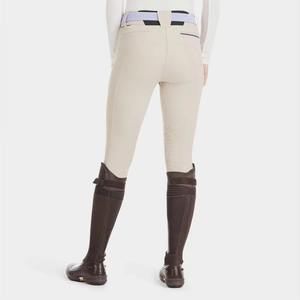 Pantalones de equitación para mujer, personalizables, estampados, transpirables, ligeros, de secado rápido, antideslizantes, de cintura media, largos, con cierre de botón, tejidos - Product Image 3