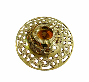 Cendrier de table rond classique en laiton, portable, décoratif, objet de collection, pour la décoration intérieure - Product Image 1