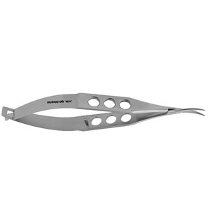 Ciseaux chirurgicaux ophtalmiques CE Ong en acier inoxydable de précision, manuels, pour la coupe de capsules, à angle positif, 9 cm - Product Image 4