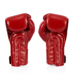 Guantes de Boxeo Fairtex Originales de Fábrica OEM, Rojos y Blancos, de Cuero, Cómodos, Ligeros, con Agarre Firme - Product Image 2