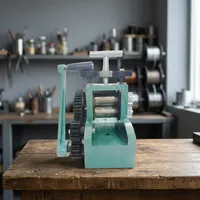 Machine à rouler manuelle en métal doré et argenté, petite, pour la fabrication de bijoux, kit économique, équipement de bijouterie pour orfèvre