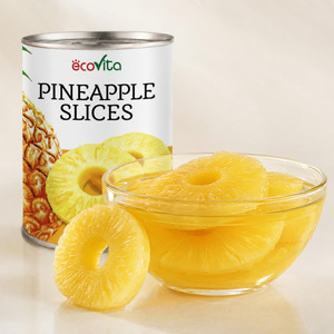 Best Selling Low Price Vietnam Factory Tasty Canned Pineapple Slices in Pineapple Juice Customized Packaging - Product Image 1