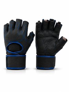 Custom Logo Unisex Leather Fitness Gloves <b>Half</b> Finger Weight Lifting Non <b>Slip</b> Breathable Gym Training Body Building 0.5kg Fasten - Product Image 1