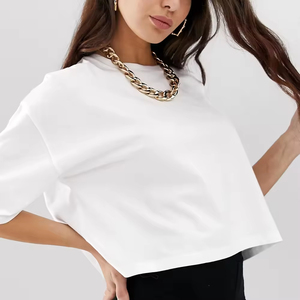 T-shirts courts confortables pour femmes, pour l'entraînement et la course, personnalisables, 100 % coton, imprimés, respirants et écologiques - Product Image 6