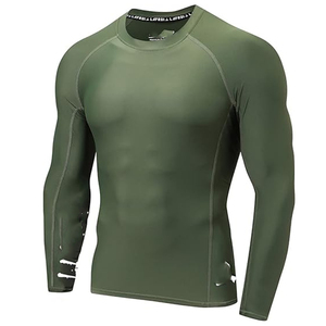 <b>Men's</b> Rash Guard Long Sleeve <b>Compression</b> <b>Shirt</b> Quick Dry Gym Workout Fitness Training Custom Sportswear OEM - Product Image 1