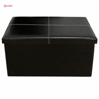 Tabouret de rangement pliable en cuir PU minimaliste, banc à chaussures multifonctionnel, vente directe usine