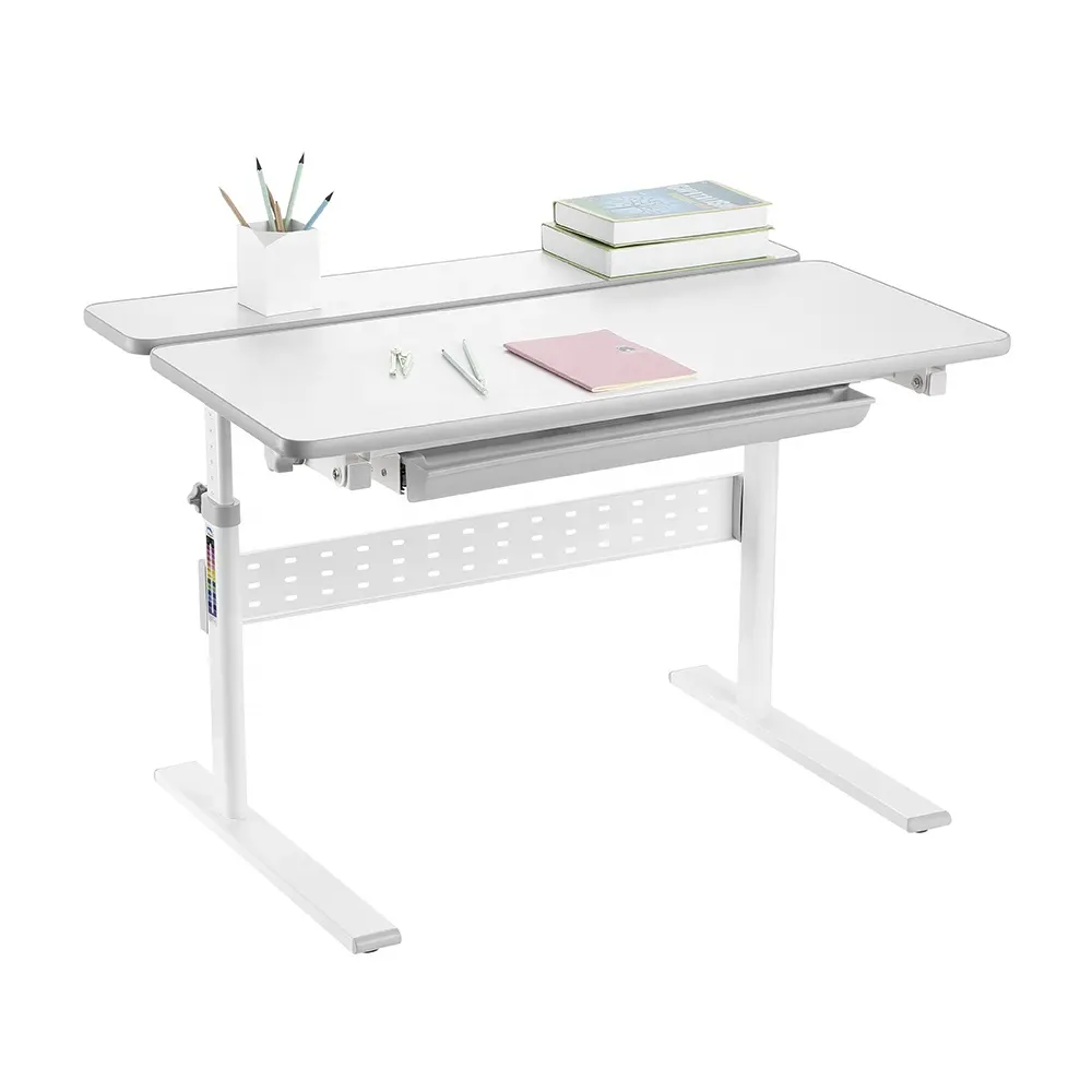 Bedroom School Furniture Height Adjustable Children Ergonomic Learning Writing Table Study Desk for Kids