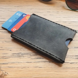 กระเป๋าสตางค์หนังบางทำด้วยมือลายม้าบ้าแนววินเทจสำหรับ LCR-0059ของขวัญคริสต์มาสโลโก้ตามสั่ง - Product Image 1