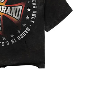 Men's Regular Fit Black <b>T</b>-<b>Shirt</b> Short Sleeve Turtleneck <b>Silk</b> Screen Printed Logo Front Jersey 100% Cotton Formal - Product Image 2