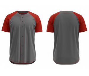Camiseta de Béisbol de Alta Calidad con Impresión por Sublimación Completa |   Uniforme de Béisbol para Equipo con Logotipo y Números Personalizados |   Poliéster Transpirable - Product Image 1
