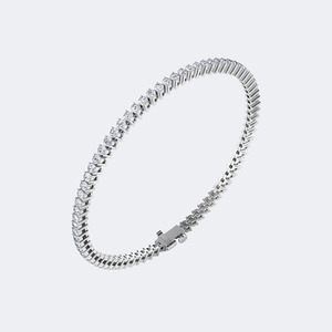 Luxury Round Brilliant Cut Lab Grown Diamond 3.28 CTW <b>Bracelet</b> 14K 18K Gold for Women E F Color VS VVS Clarity <b>Adjustable</b> - Product Image 5