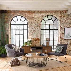 โต๊ะกาแฟวานดานา แอสตัน เซโนวาทำจากไม้มะม่วงและโลหะ - Product Image 2