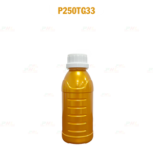 Bouteilles en plastique PET fabriquées au Vietnam, collection 20mL 250mL 500mL 1000mL avec effet métallique doré, bouteille en plastique métallique OEM ODM - Product Image 5