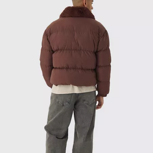 Veste matelassée coupe-vent à col montant personnalisable avec logo frontal, service OEM, haute qualité pour hommes et femmes – Grande Vente Hiver - Product Image 6