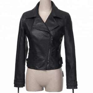 Chaqueta de Motociclista de Cuero Vegano para Mujer, Moda de Invierno 2026, OEM - Product Image 4