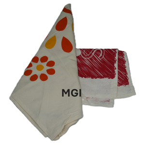 Serviette de cuisine en coton biologique 100% réutilisable, pliable, avec logo imprimé personnalisé, écologique, séchage rapide, lavable, vente à prix réduit - Product Image 6