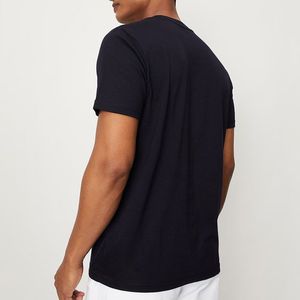 Unisex Plain Black 2026 Short Sleeve Cotton <b>TShirts</b> Casual Summer Street Fashion T-Shirts ringer for Men Sublimation Heavyweight - Product Image 4