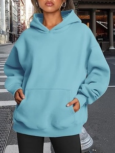 เสื้อฮู้ดผู้ชายผ้าฝ้ายฟลีซ 100% เป็นมิตรกับสิ่งแวดล้อม สีพื้น ดีไซน์มีซับใน ทรงปกติ มีกระเป๋า เหมาะสำหรับใส่ในฤดูหนาว - Product Image 6