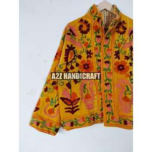 Veste courte en velours 100% coton de qualité supérieure, style bohème, classique et élégante, brodée à la main, best-seller 2025 - Product Image 4